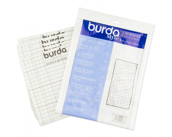 Шелковая бумага Burda с разметкой 150x110 см 5 шт 1036 A