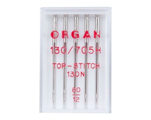 Иглы Organ Top Stitch № 80 5 шт. 130N.80.5.TOP.ST