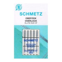 Иглы Schmetz для оверлока хромированные № 65 5 шт. ELx705 CF