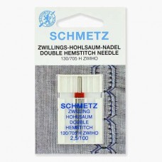 Иглы Schmetz двойные для мережки № 100/2.5 1 шт. 130/705H-ZWIHO