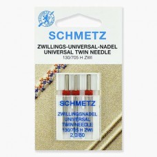 Иглы Schmetz двойные универсальные № 80/2 3 шт. 130/705H-ZWI