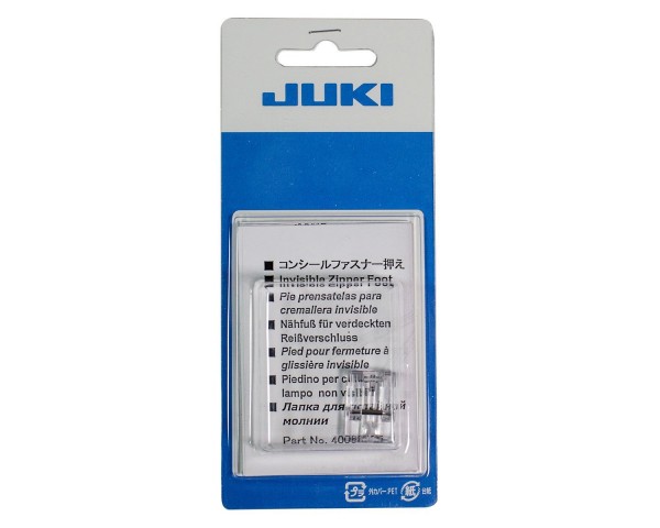 Лапка Juki для потайной молнии (прозрачная) 40080955