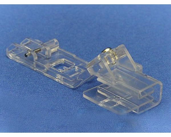 Лапка Merrylock прозрачная для двойной подгибки, вшивания ленты или косой бейки (25-28 мм) H10823B
