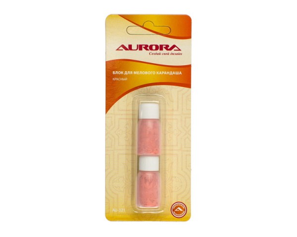 Блок запасной Aurora для мелового карандаша, красный AU-321