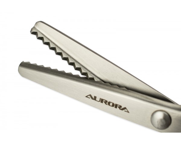 Ножницы Aurora зигзаг (5 мм) 23 см AU 493